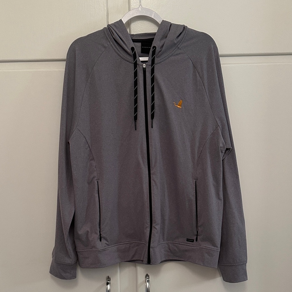 LIKE NEW Dunning Golf Zip-Up Tech Hoodie - Briars Creek Logo (Charleston, SC)